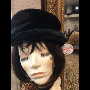 Faux Fur Black Hat